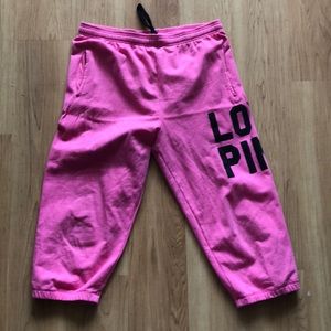 Victoria’s Secret Pink cropped sweat pants (baggy)